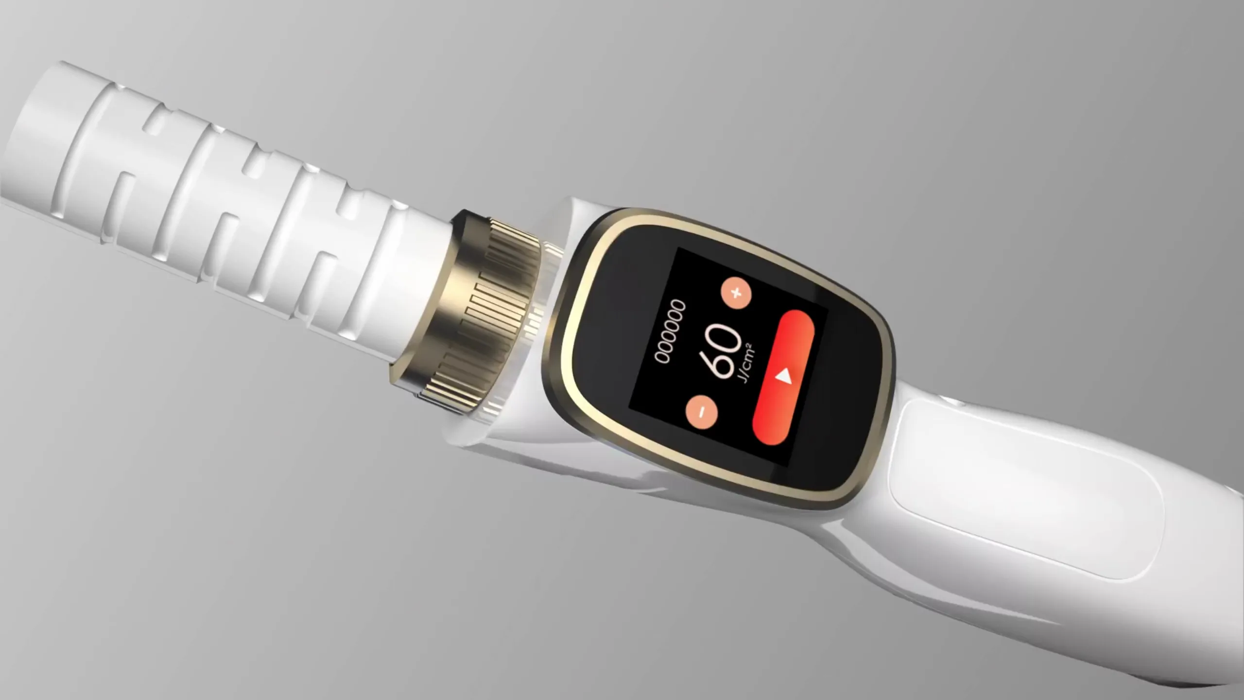 The screen on the LazePro Ultra+ handpiece